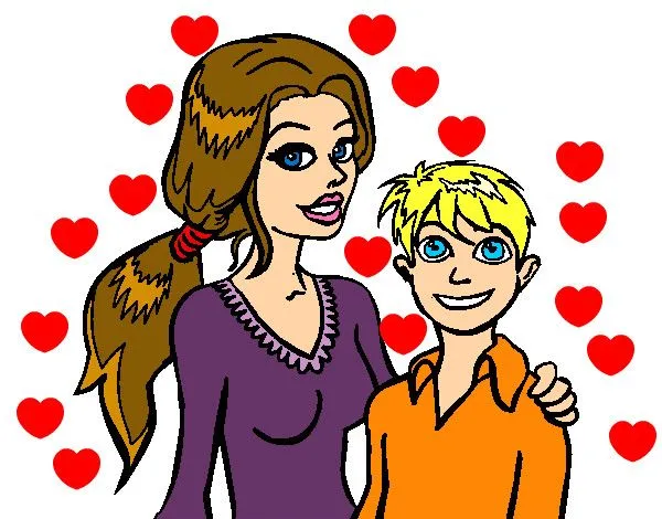 Dibujo de Madre e hijo pintado por Cristifrog en Dibujos.net el ...