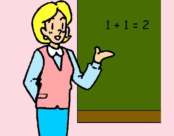 Dibujo de Maestra de matemáticas pintado por Elena2000 en Dibujos ...