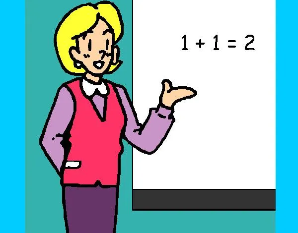 Dibujo de Maestra de matemáticas pintado por Jhoayy en Dibujos.net ...
