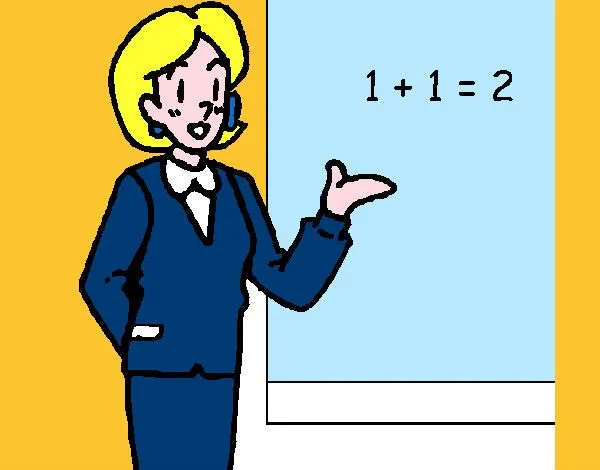 Dibujo de Maestra de matemáticas pintado por Norsalita en Dibujos ...