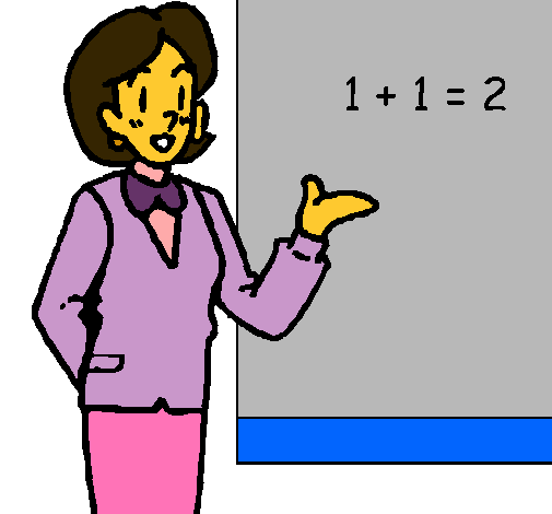 Dibujo de Maestra de matemáticas pintado por Vrenda en Dibujos.net ...