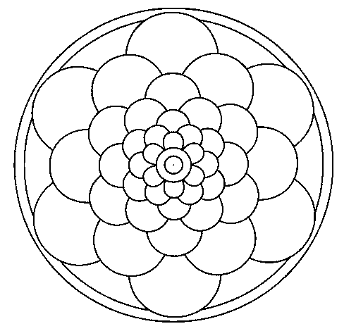 Dibujo de Mandala 22 para Pintar y Colorear en Línea - Dibujos.net ...