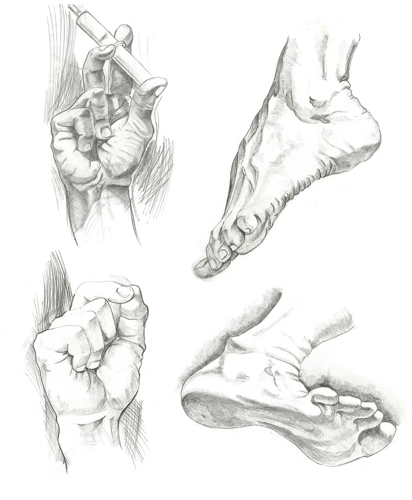 Dibujo manos y pies - Imagui