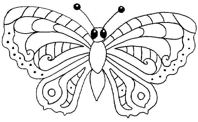 Dibujo mariposa para imprimir - Imagui