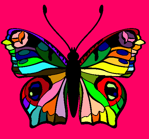 Dibujo de Mariposa pintado por Colores en Dibujos.net el día 08-10 ...