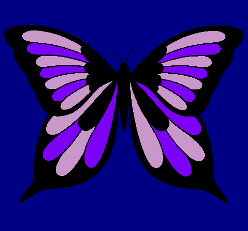 Dibujo de Mariposa pintado por Morado en Dibujos.net el día 27-12 ...