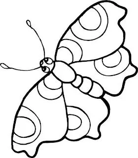 Dibujo de Mariposas para imprimir y colorear!: Dibujo de una mariposa ...