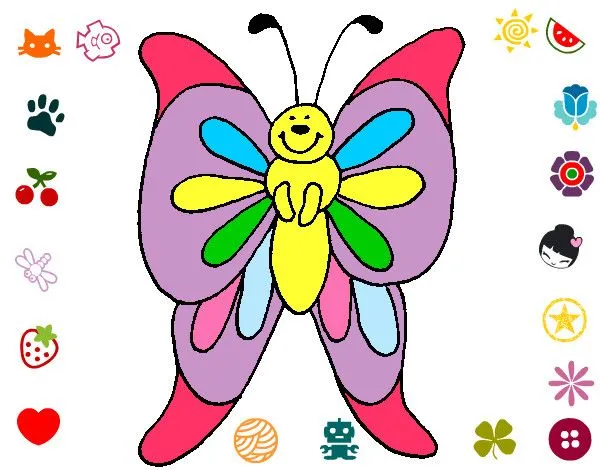 Dibujo de Mariposita pintado por Naomylove en Dibujos.net el día ...