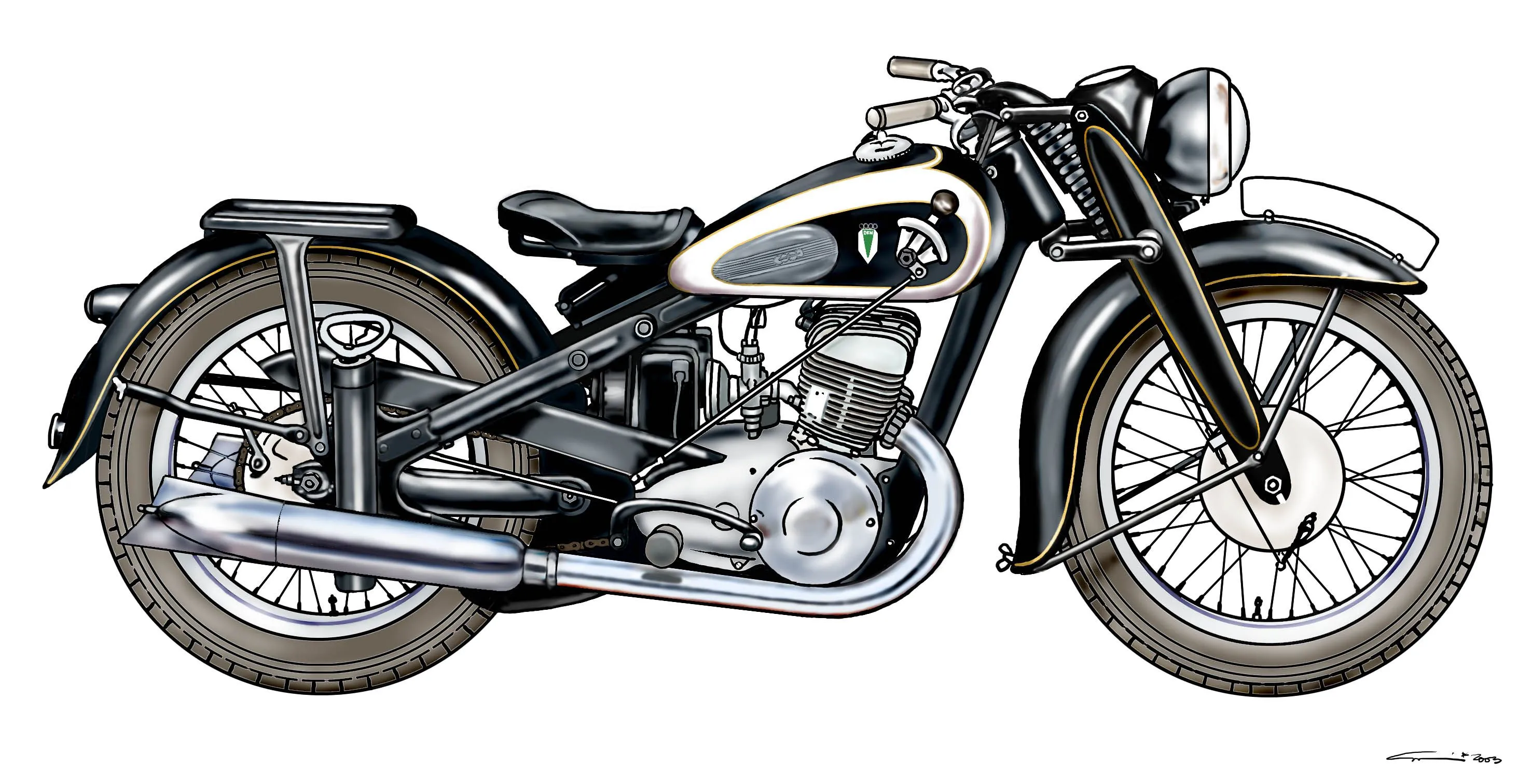 Dibujo realizado por Miquel ( www.motoguapa.com )