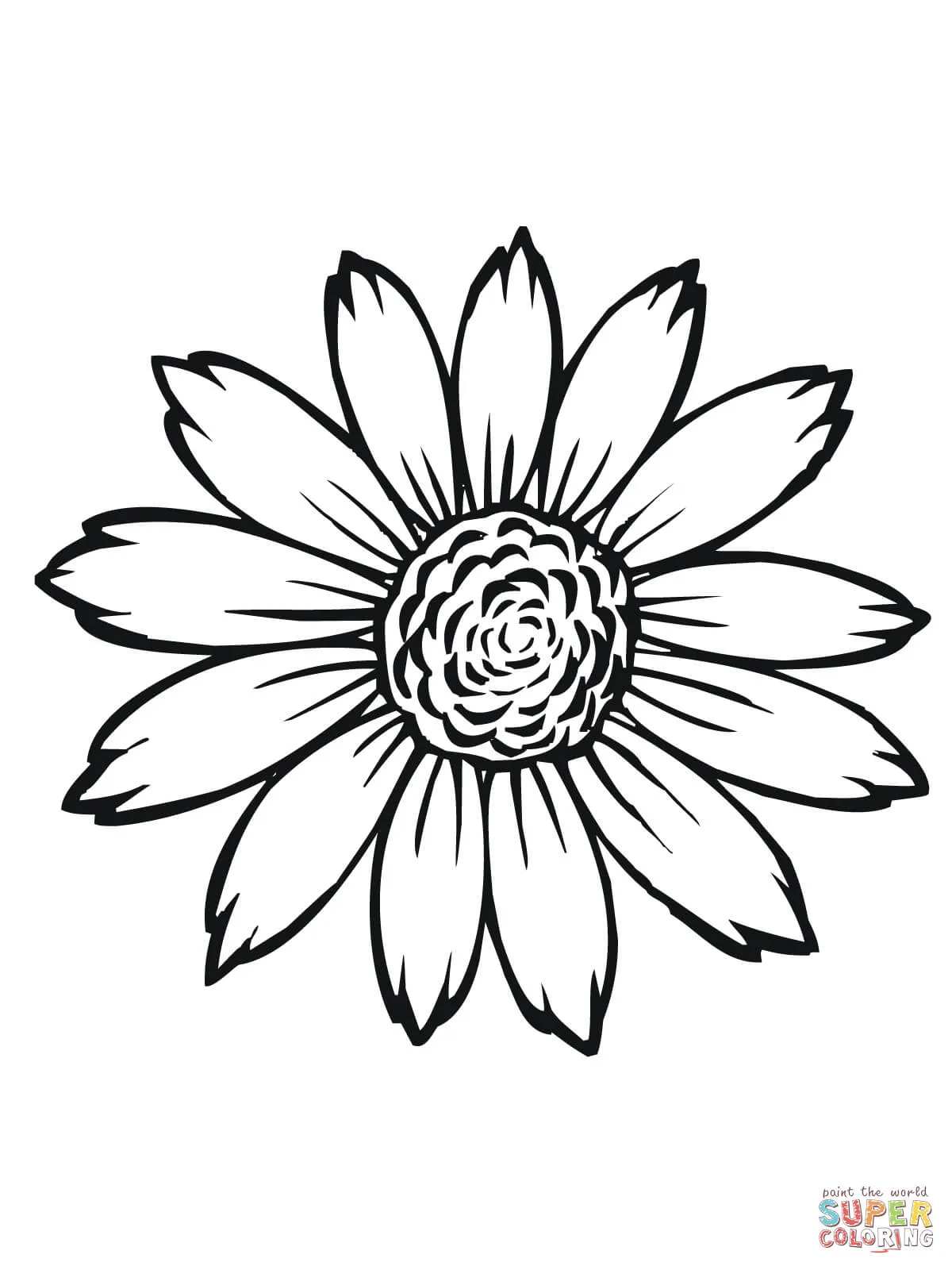 Dibujo de Mirasol o Girasol para colorear | Dibujos para colorear ...