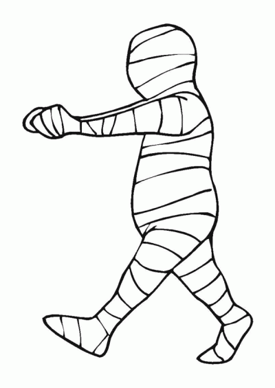 Dibujo de Momia. Dibujo para colorear de Momia. Dibujos infantiles ...