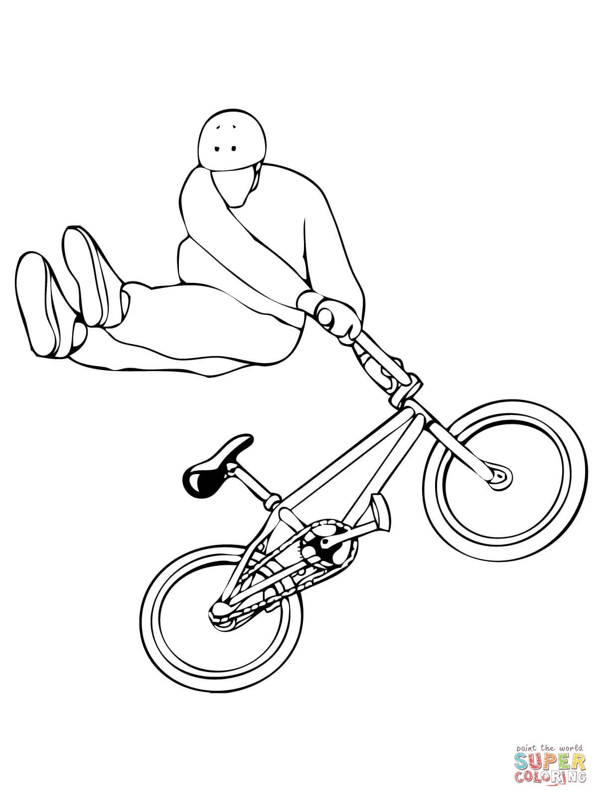 Dibujo de Montando Bicicleta Bmx para colorear | Dibujos para ...