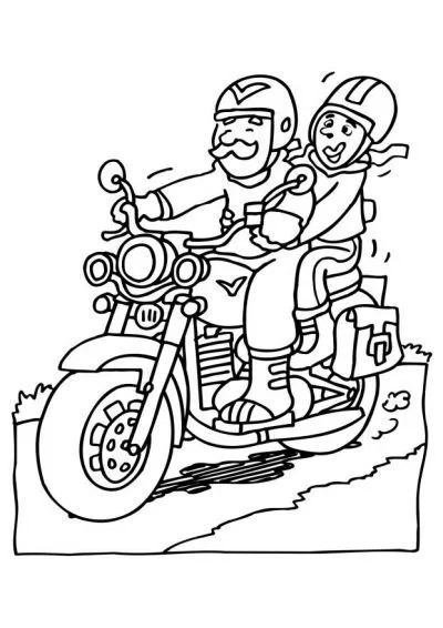 Dibujo de Moto de carretera. Dibujo para colorear de Moto de ...