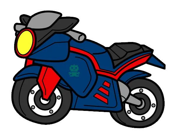 Dibujo de moto deportiba pintado por Criistyna en Dibujos.net el ...