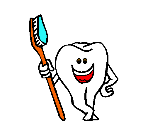 Dibujo de Muela y cepillo de dientes pintado por Yhhgi en Dibujos ...