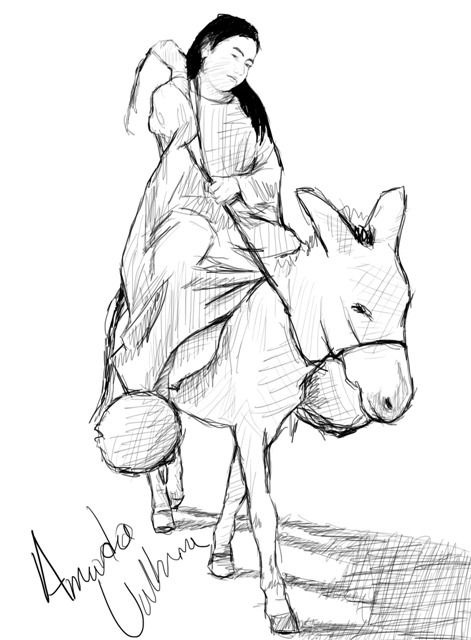 Dibujo-mujer wayuu De Armando Valbuena Vega – @vegagouriyu on Tumblr