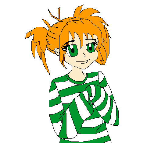 Dibujo de Niña con cara de felicidad pintado por Kutb en Dibujos ...