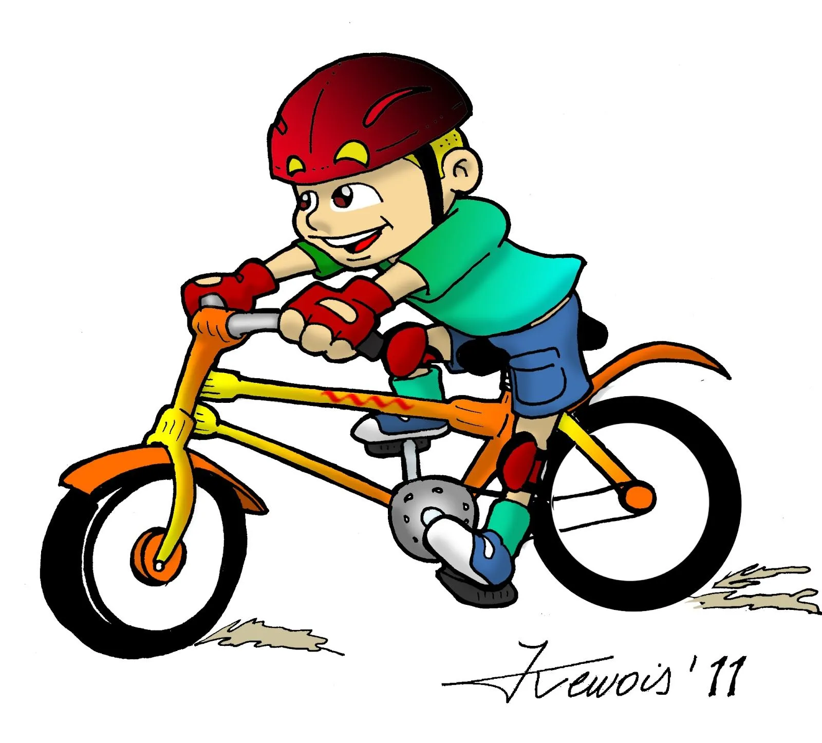 Dibujos en bicicleta - Imagui