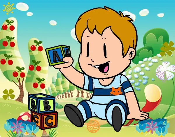 Dibujo de Niño con piezas pintado por Valenmor en Dibujos.net el ...