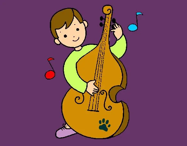 Dibujo de Niño con violonchelo pintado por Queyla en Dibujos.net ...