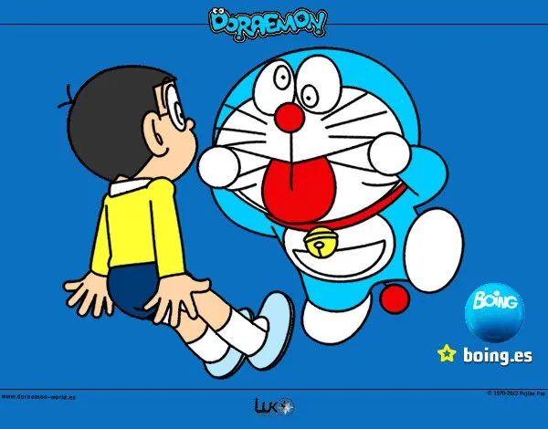 Dibujo de Nobita y Doraemon pintado por Lukamiku en Dibujos.net el ...