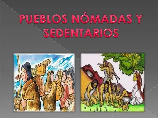 Dibujo de nomadas y sedentarios - Imagui