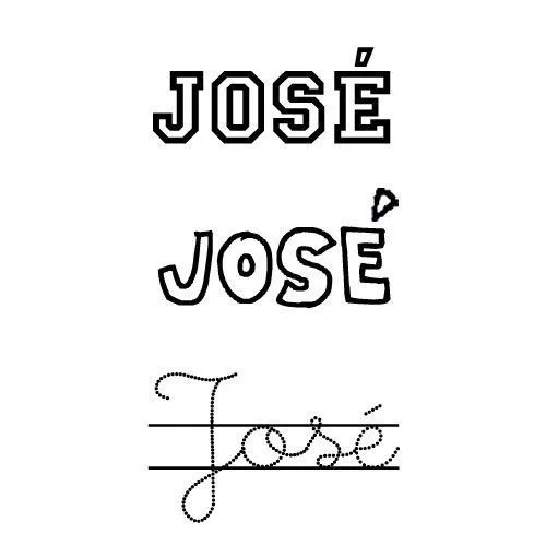 Dibujo del nombre José para colorear - Nombres de santo de Marzo ...