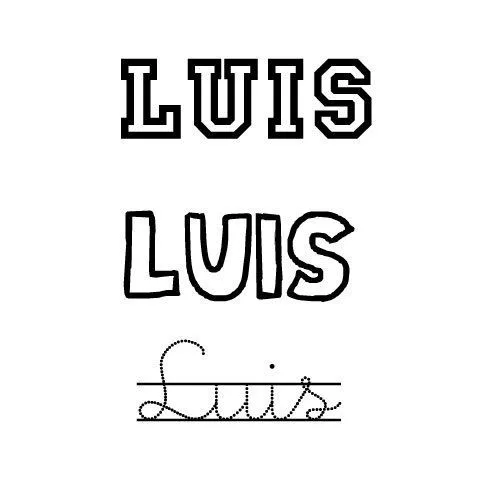 2649-4-dibujo-del-nombre-luis- ...