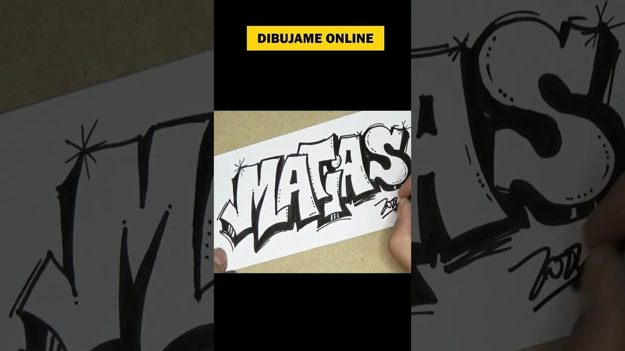 ✓ DIBUJO EL NOMBRE MATIAS EN GRAFFITI #shortsvideo #short #retoshorts30  #art #shorts #graffiti - YouTube