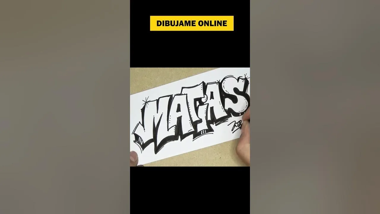 ✓ DIBUJO EL NOMBRE MATIAS EN GRAFFITI #shortsvideo #short #retoshorts30  #art #shorts #graffiti - YouTube