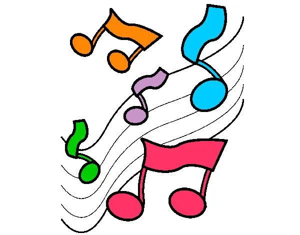 Dibujo de notas musicales pintado por P1a2 en Dibujos.net el día ...