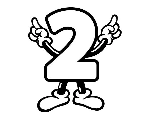 Dibujo de Número 2 pintado por Afv50980 en Dibujos.net el día 20 ...