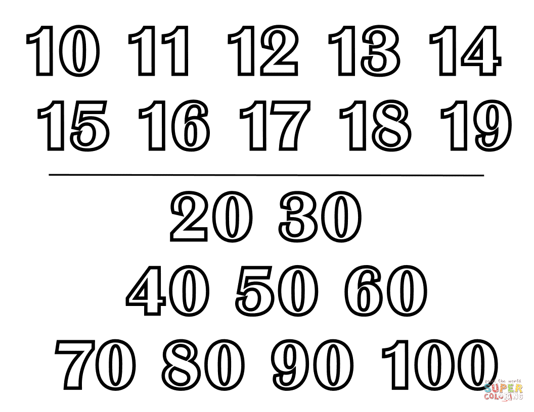 Dibujo de Números del Alfabeto Clásico 2 para colorear | Dibujos para  colorear imprimir gratis