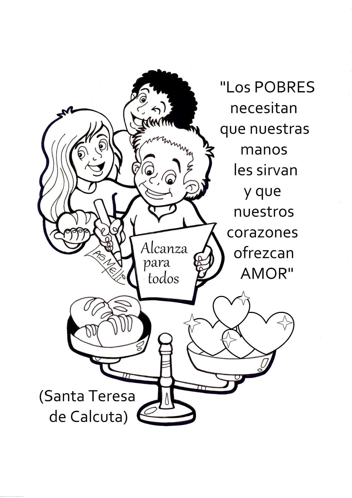 DIBUJO: Ofrecer amor... - Educacion Religiosa