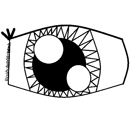 Dibujo de Ojo para Colorear - Dibujos.net