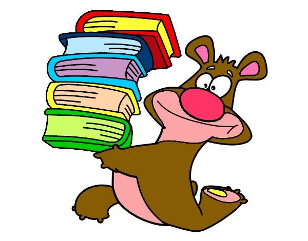 Dibujo de oso estudioso pintado por Marializ en Dibujos.net el día ...