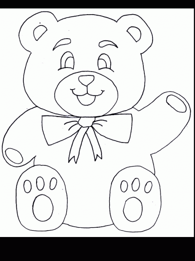 Dibujo de Oso de peluche. Dibujo para colorear de Oso de peluche ...