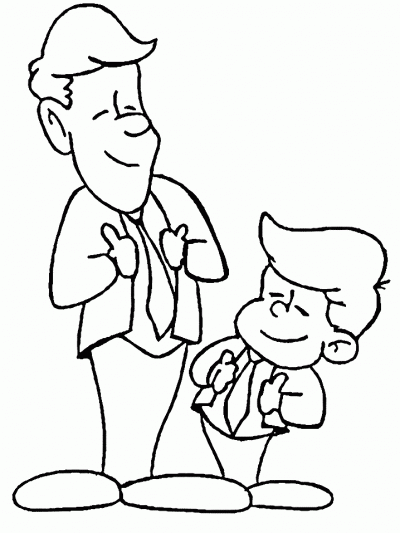 Dibujo de Día del padre. Dibujo para colorear de Día del padre ...