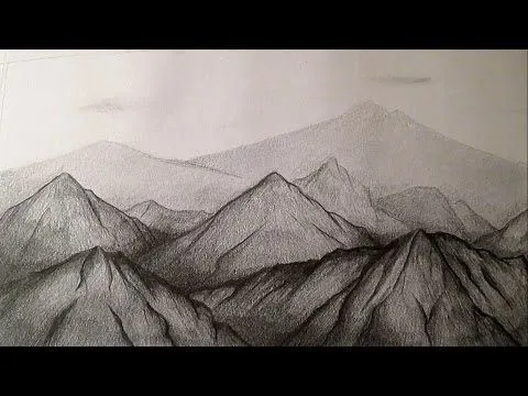 Dibujo de paisaje a lapiz facil - Imagui