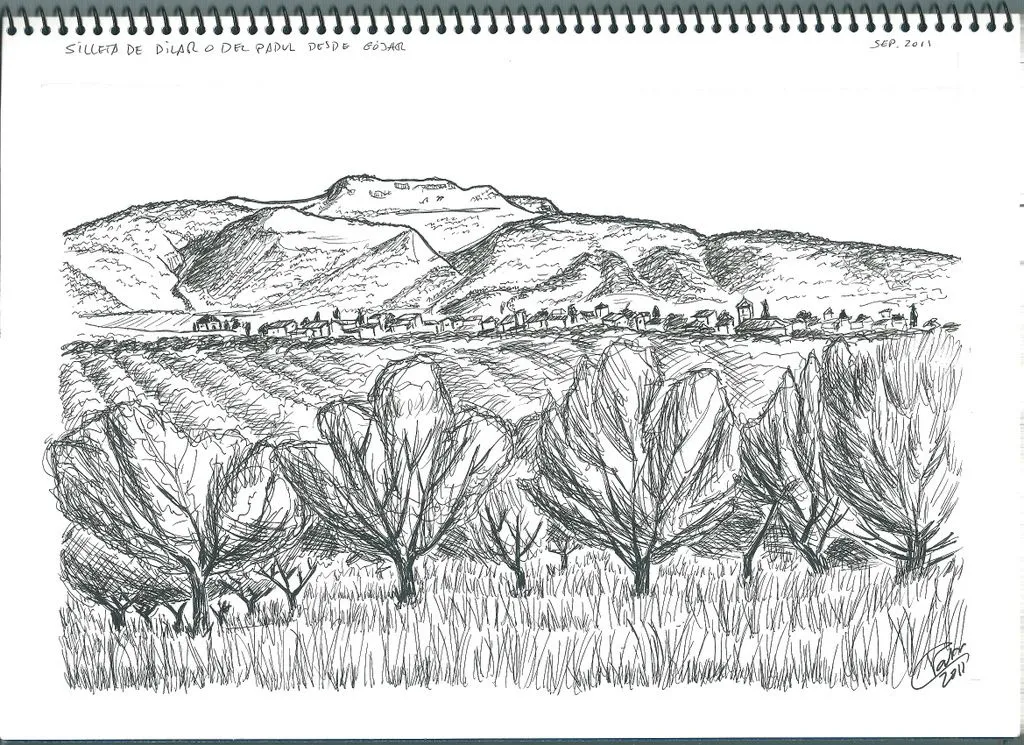 Dibujo de un paisaje natural - Imagui
