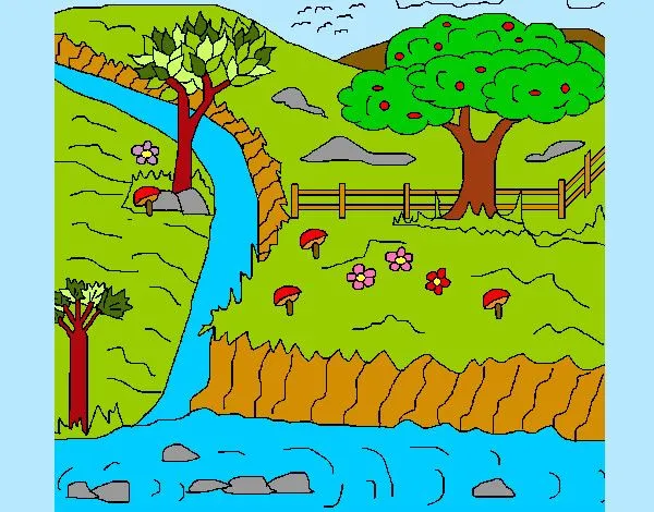 Dibujo de Paisaje rural pintado por Laragafi82 en Dibujos.net el ...