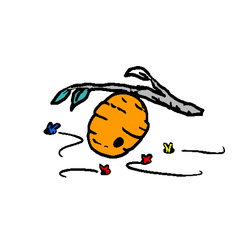 Dibujo de Panal de abejas pintado por Fizherald en Dibujos.net el ...