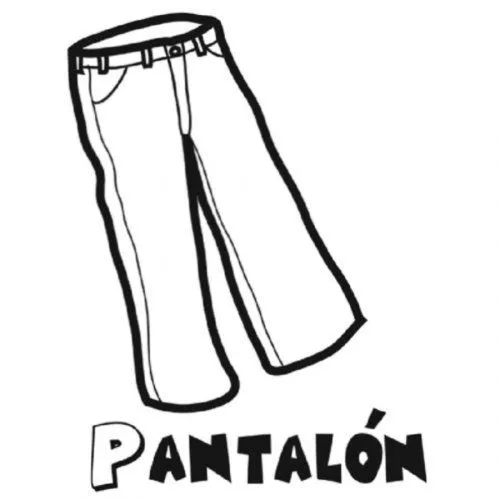 Dibujo de un pantalón para colorear - Dibujos para colorear de ...