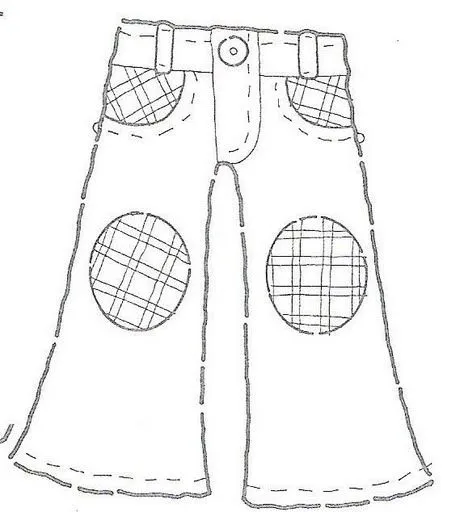 Dibujo de pantalon ?para colorear