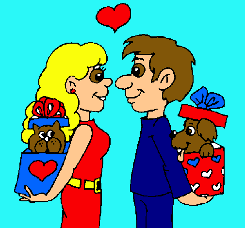 Dibujo de Pareja de enamorados pintado por Piolin en Dibujos.net ...