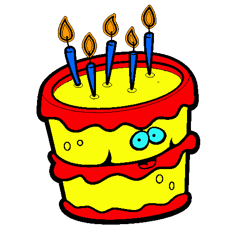 Dibujo de Pastel de cumpleaños 2 pintado por Tarta en Dibujos.net ...