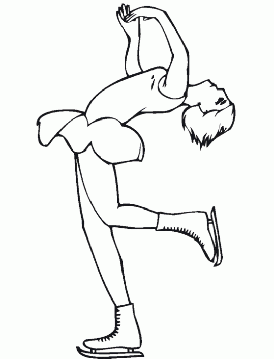 Dibujo de Patinaje para colorear. Dibujos infantiles de Patinaje ...