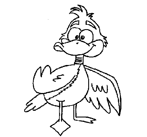 Dibujo de Patito feo para Colorear - Dibujos.net