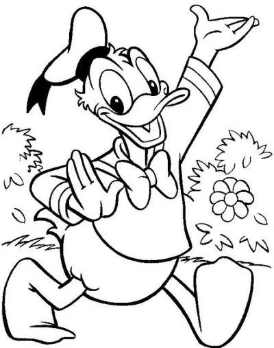 Dibujo de El Pato Donald. Dibujo para colorear de El Pato Donald ...