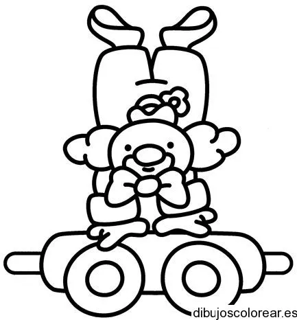 Dibujo de un payaso malabarista | Dibujos para Colorear